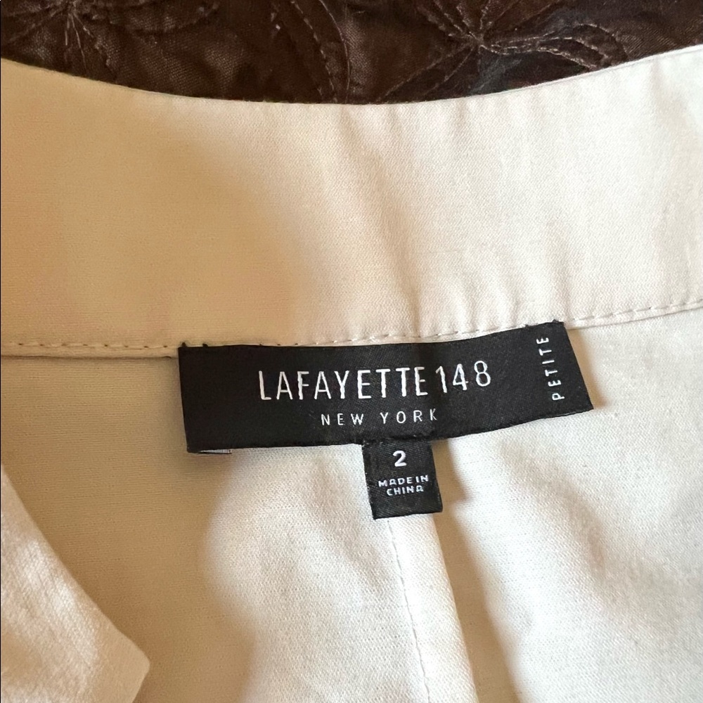 Lafayette 148 New York Cap Sleeve Sheath Dress Size 2 - Picture 8 of 8